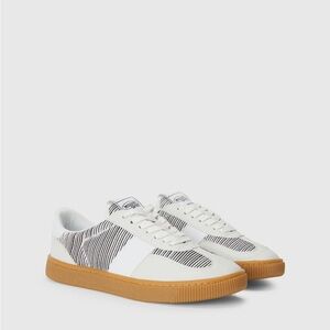 $460 Missoni Retro Low Top White Leather Designer Sneakers New In Box s39. (9)